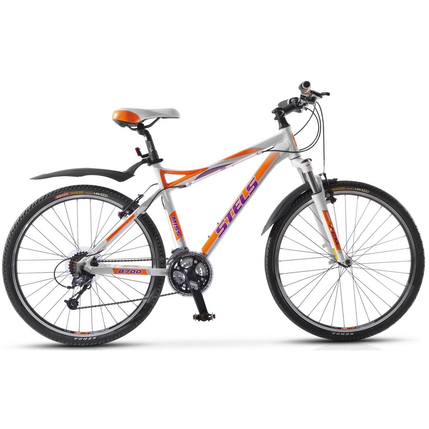 Велосипед Stels Miss 8700 V 26 2020 Оранжевый/Белый