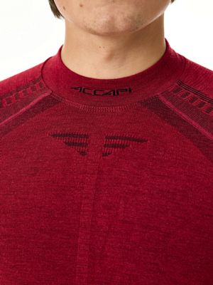 Футболка с длинным рукавом Accapi Ergowool Burgundy/Black