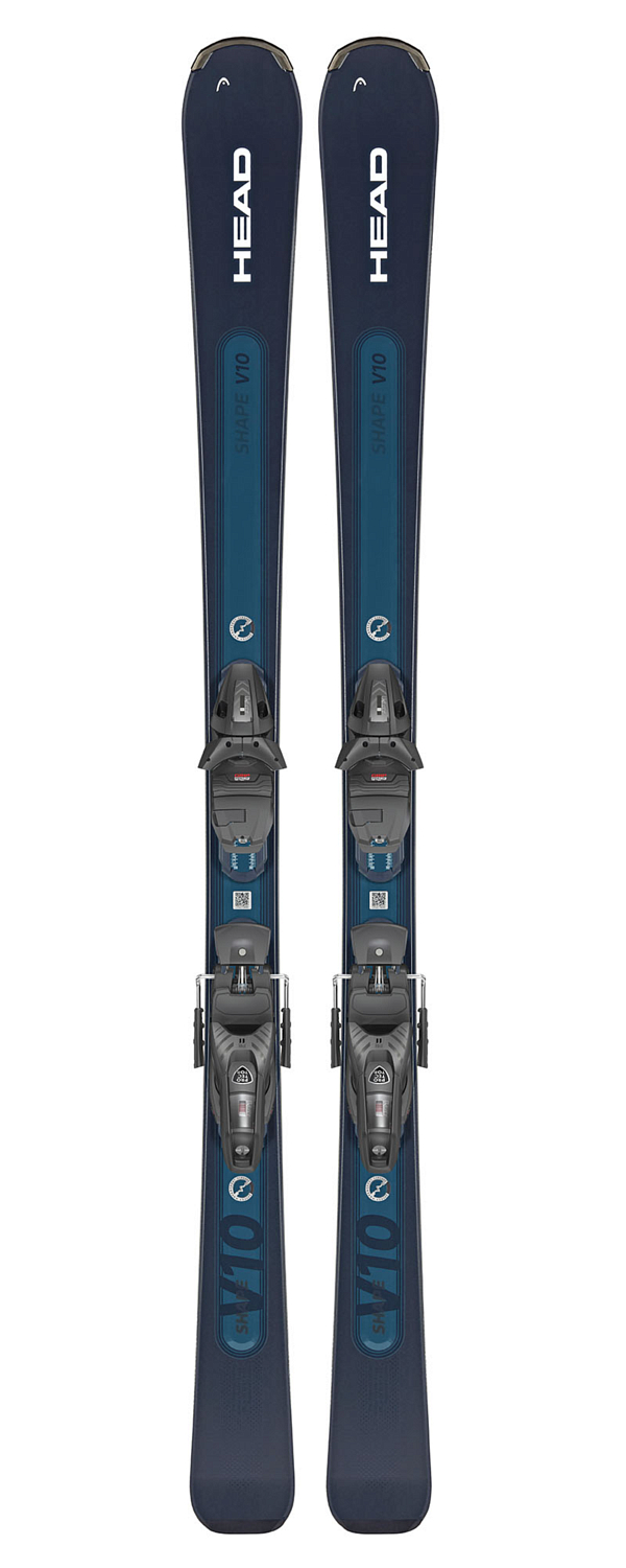 Горные лыжи с креплениями HEAD Shape e-V10 SW AMT-PR+PR 11 GW BR 90 [G] Black-blue