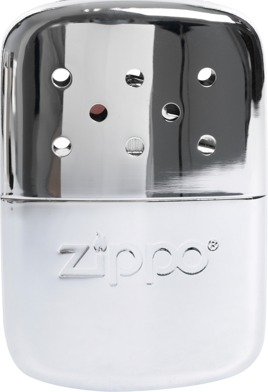 Грелка каталитическая Zippo с покрытием High Polish Chrome, на 12 ч серебристая, глянцевая
