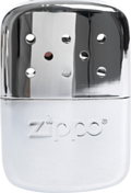 Грелка катализаторная Zippo с покрытием High Polish Chrome, на 12 ч серебристая, глянцевая