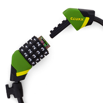 Замок велосипедный CLUXX Gardia 850C Green/Black