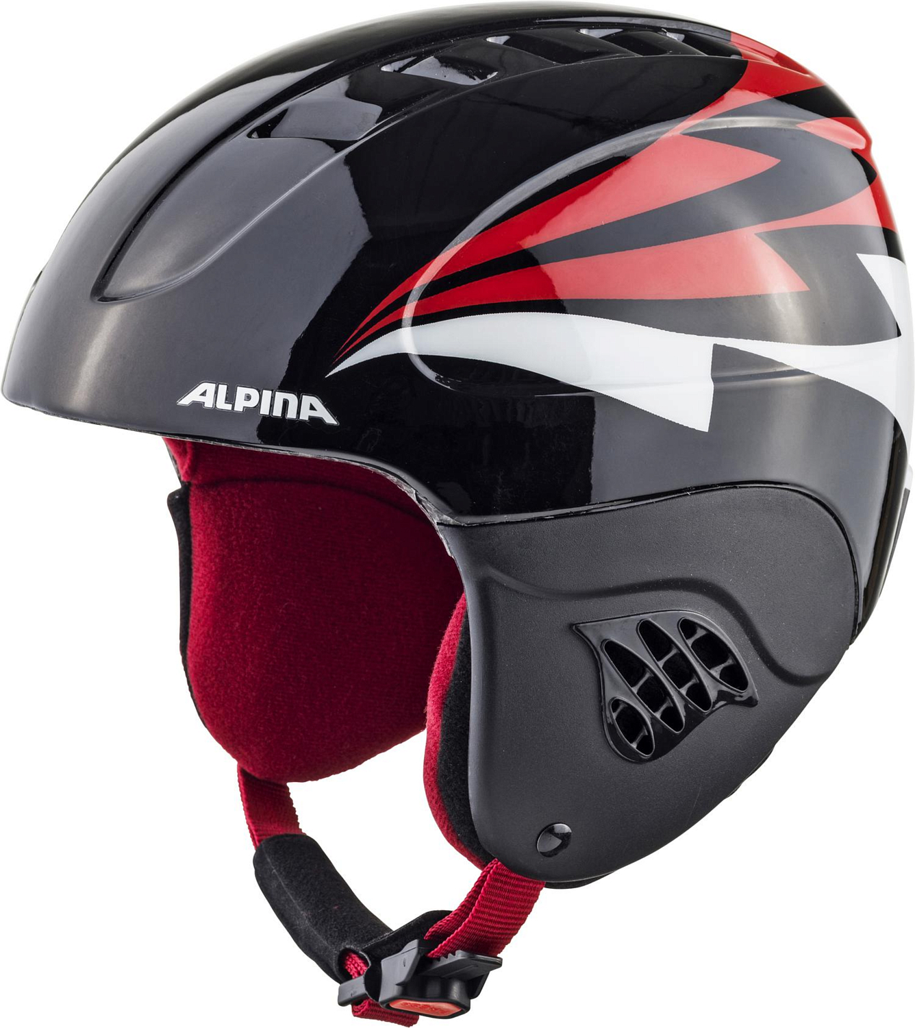 Шлем детский ALPINA Carat Black/Red