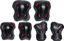 Комплект защиты Rollerblade 2022 Skate Gear W 3 Pack Black/Raspberry