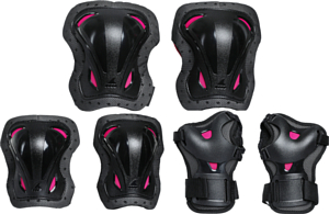 Комплект защиты Rollerblade Skate Gear W 3 Pack Black/Raspberry