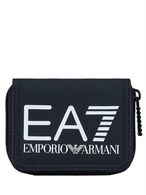 Кошелек EA7 Emporio Armani Zip Around Wa Black/White Logo