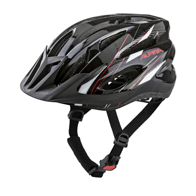 Велошлем ALPINA MTB 17 Black/White/Red Gloss