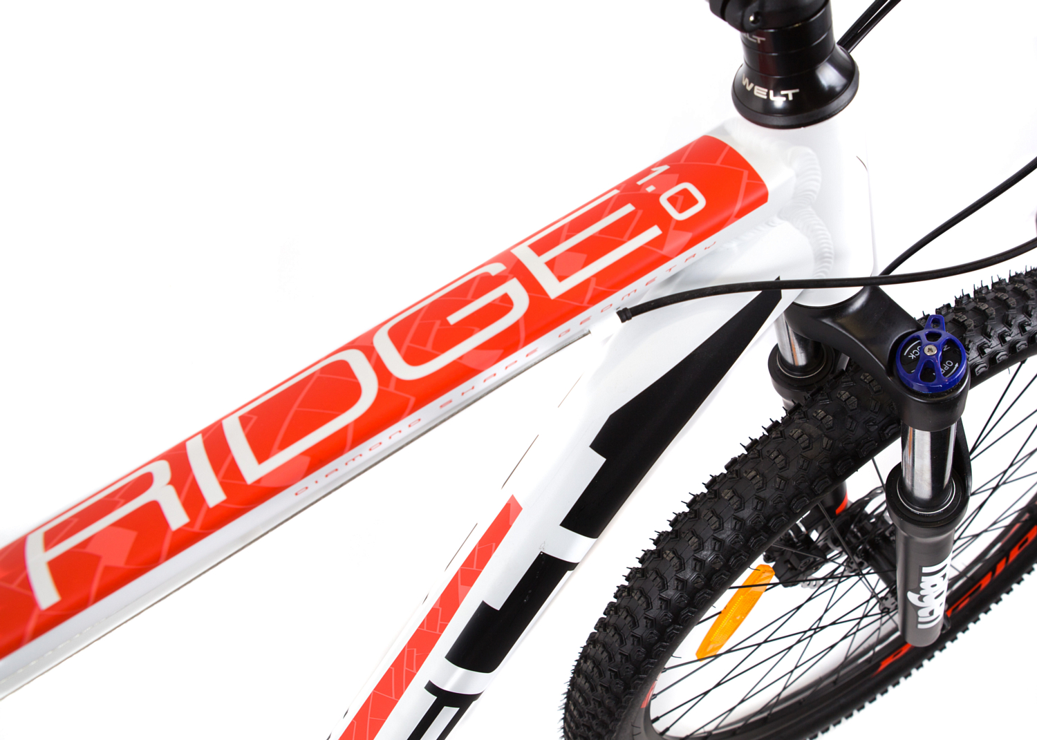 Велосипед Welt Ridge 1.0 D 2019 matt white/red/black