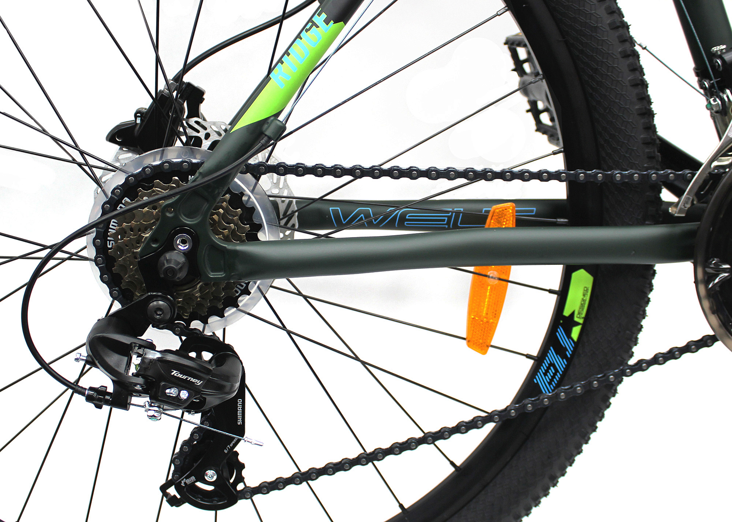 Велосипед Welt Ridge 1.0 HD 26 2020 Dark Green/Blue/Green