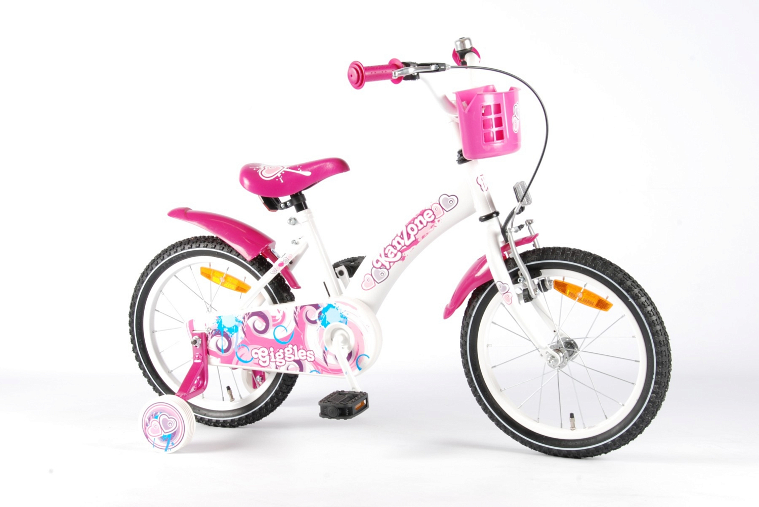 Велосипед Volare Kanzone Giggles 16 41623 2014 Белый/розовый