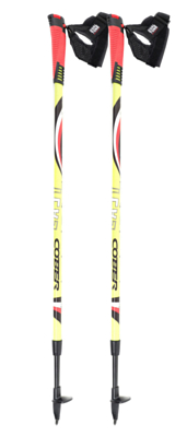 Палки для скандинавской ходьбы COBER Easy Clip Yellow