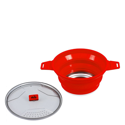 Кастрюля Tramp силиконовая 2,5л Terracotta