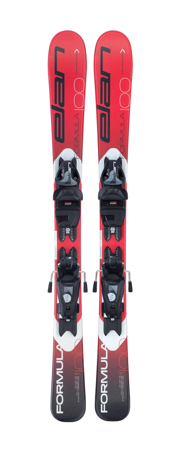 Горные лыжи с креплениями ELAN FORMULA RED QS 100-120 + EL 4.5