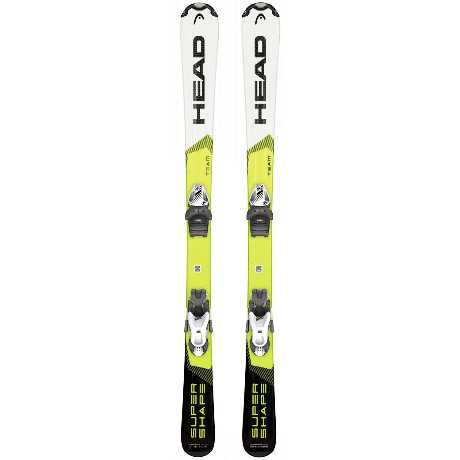 Горные лыжи с креплениями HEAD 2019-20 Supershape Team + SX 4.5 GW AC Brake 80 [K] White/Yellow