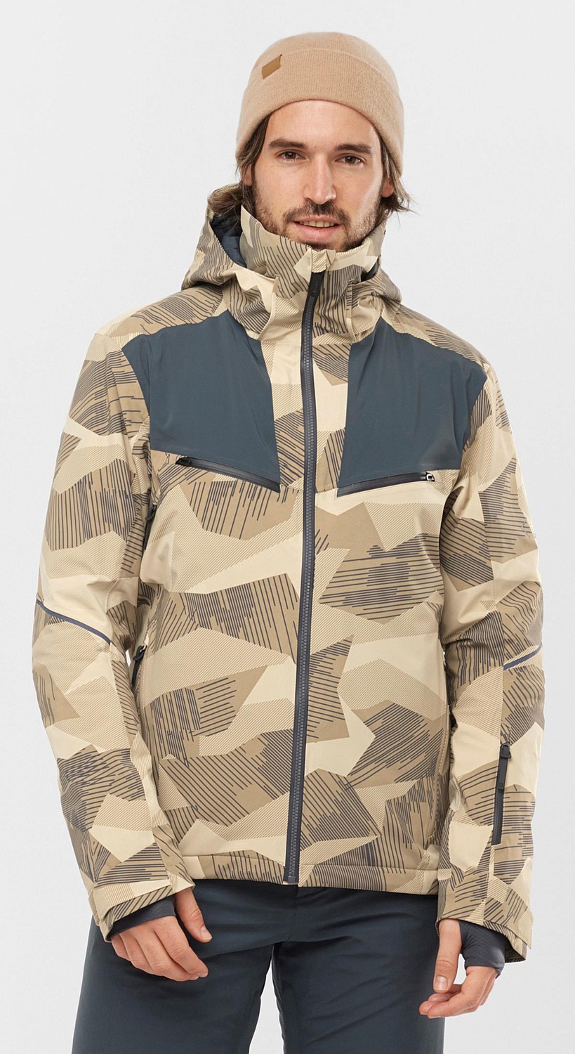 Куртка горнолыжная SALOMON Brilliant Jkt M Roasted Cashew/Ao/Ebony