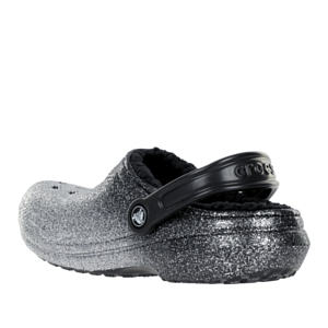 Сандалии Crocs Classic Glitter Lined Clog W Black/Silver
