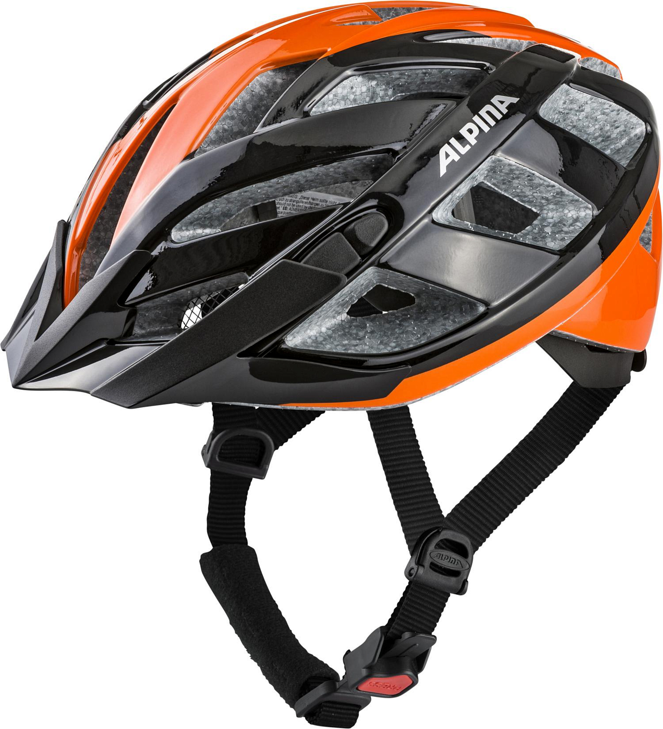 Велошлем Alpina 2021 Panoma 2.0 Black/Orange Gloss