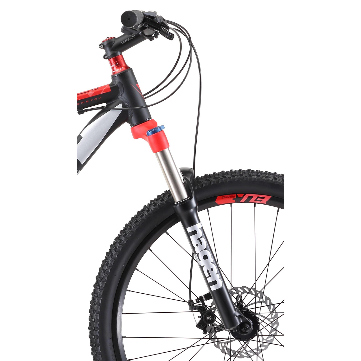 Велосипед Welt Ridge 2.0 D 2019 matt black/red