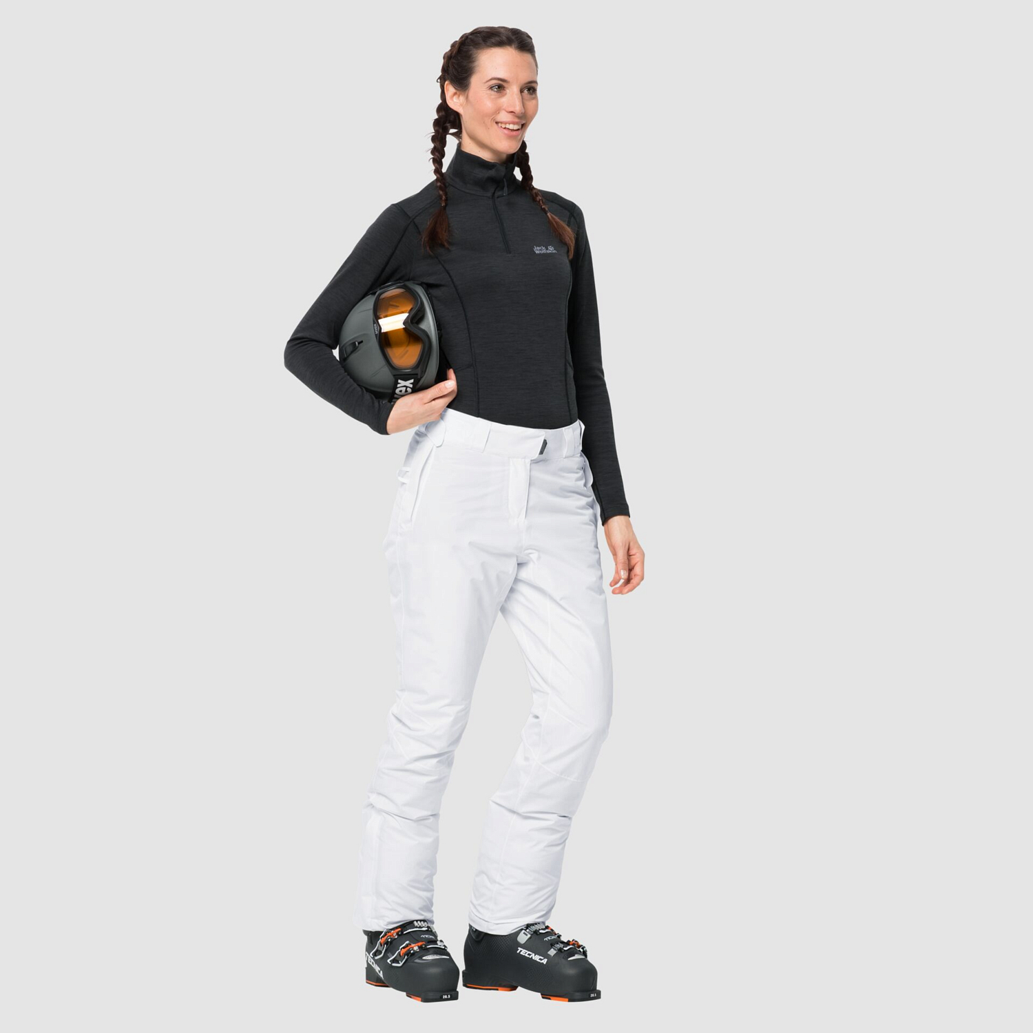 Брюки горнолыжные Jack Wolfskin 2019-20 Powder Mountain Pants White Rush