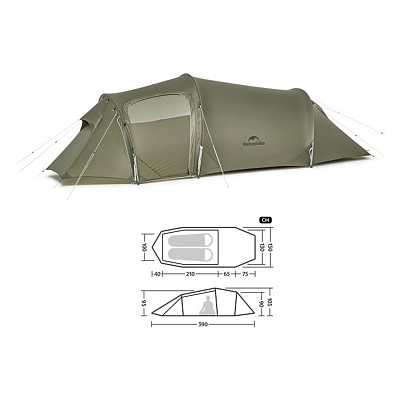 Палатка Naturehike Opalus Series Ultralight Hiking Tent 2 Persons