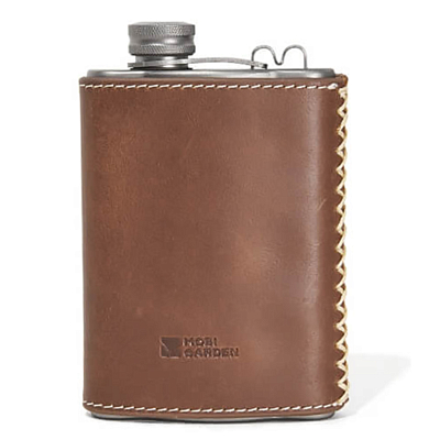 Фляжка Mobi Garden Leather Cover Titanium