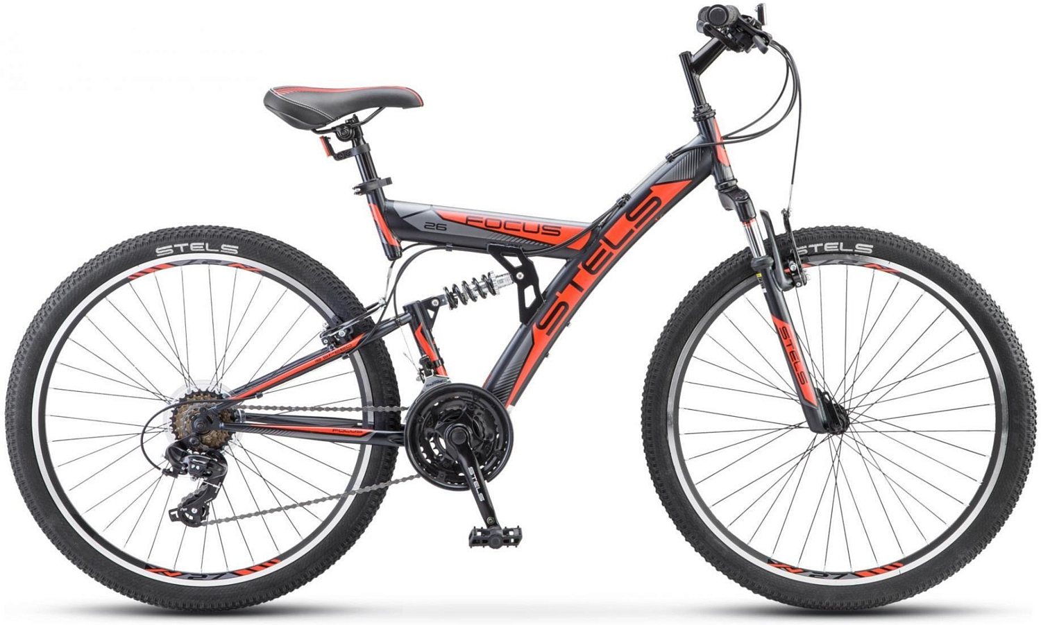Велосипед Stels Focus V 26 18-sp V030 2019 Черный/Красный