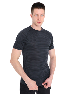 Футболка беговая Accapi Ecocycle Men'S Short Sleeve Shirt Scrapes Black/Anthracite