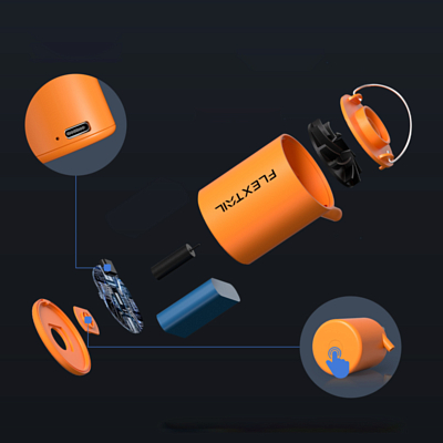 Насос портативный Flextail Tiny Pump Orange