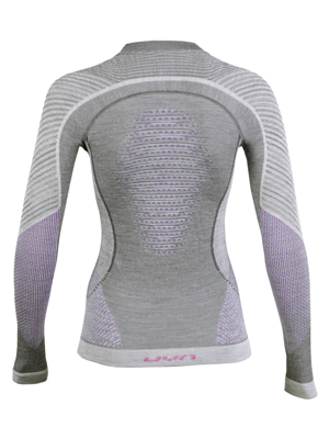 Футболка с длинным рукавом UYN Fusyon Lady Underwear Shirt Long Sleeves Anthracite/Purple/Pink