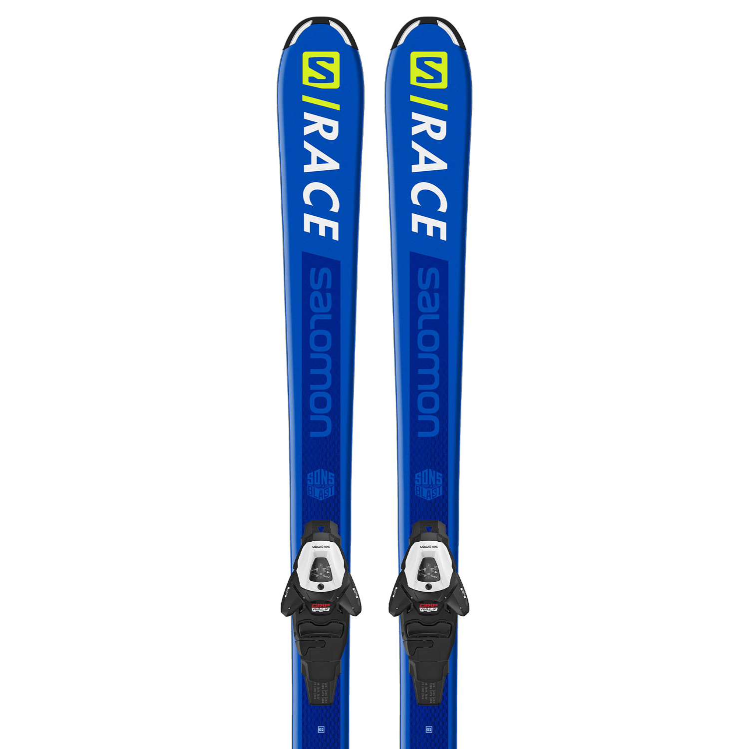 Горные лыжи с креплениями SALOMON 2020-21 E S/RACE Jr M + L6 GW Black/White J2 80