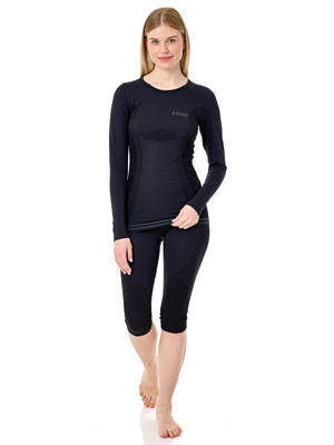 Кальсоны 3/4 LENZ Merino 6.0 Black