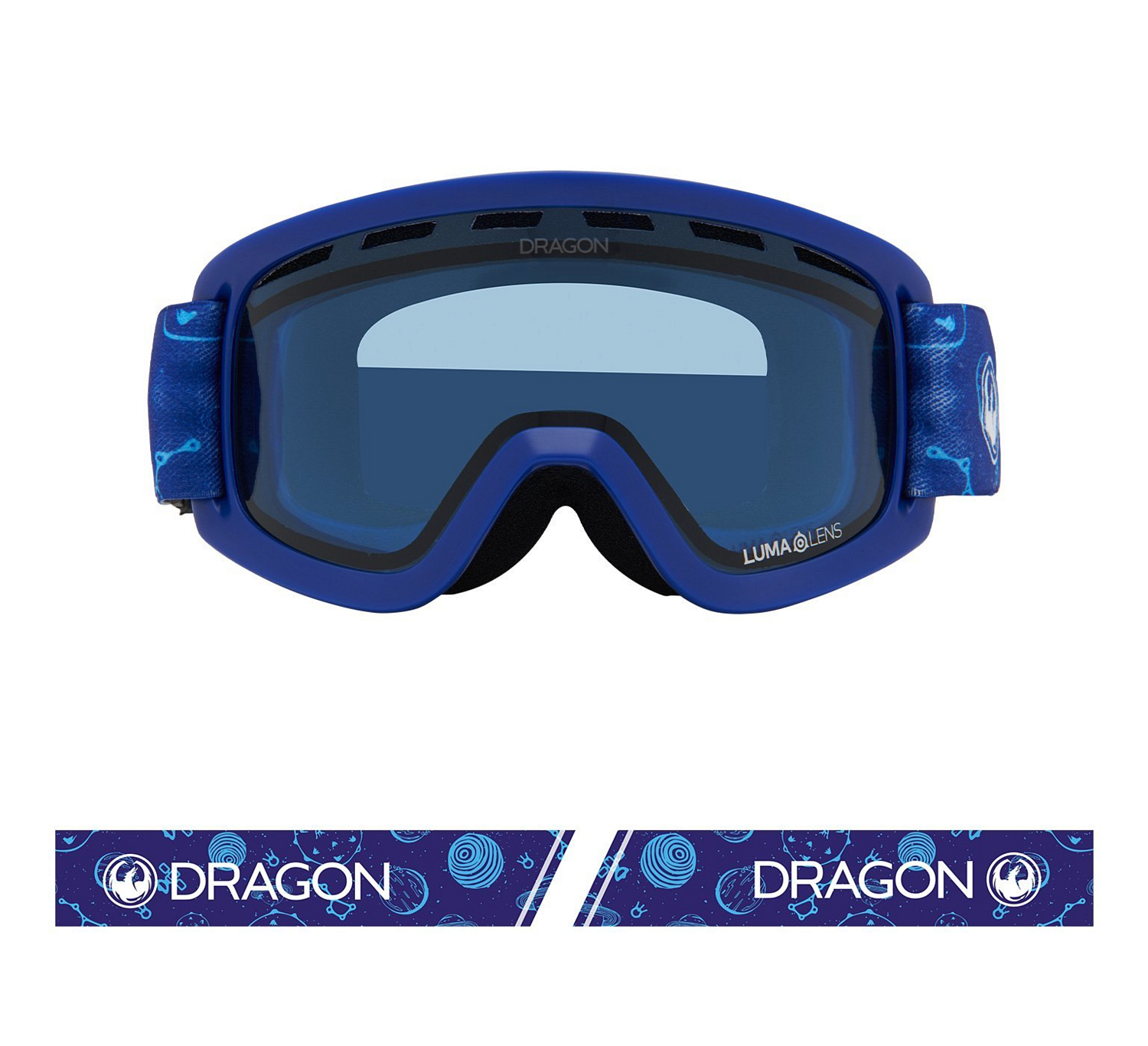 Очки горнолыжные Dragon 2020-21 LIL D Light Navy/LL Blue