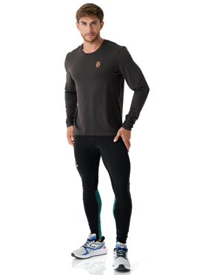 Футболка с длинным рукавом беговая Bjorn Daehlie Long Sleeve Flash Obsidian