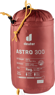 Спальник Deuter Astro 300 левый Redwood/Curry