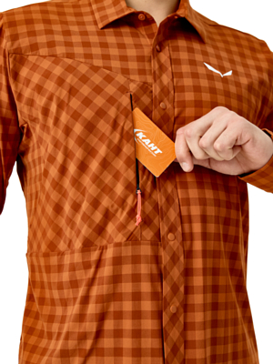 Рубашка Salewa Puez Dry Bombay Brown