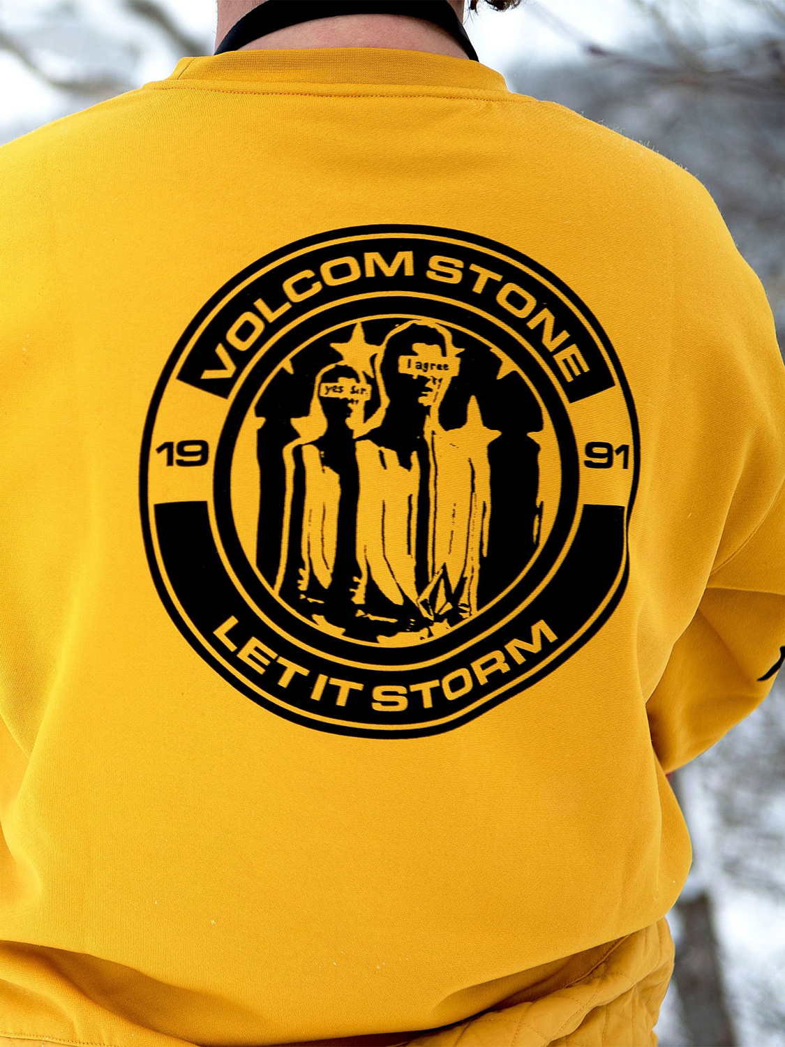 Флис сноубордический Volcom 2020-21 Let It Storm Crew Resin Gold