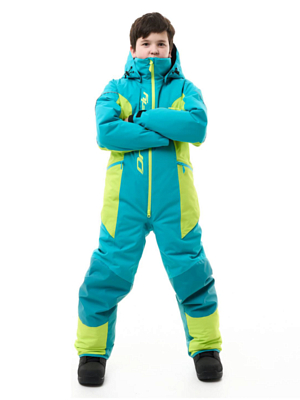 Комбинезон сноубордический детский Dragonfly Gravity DarkGreen/Lime