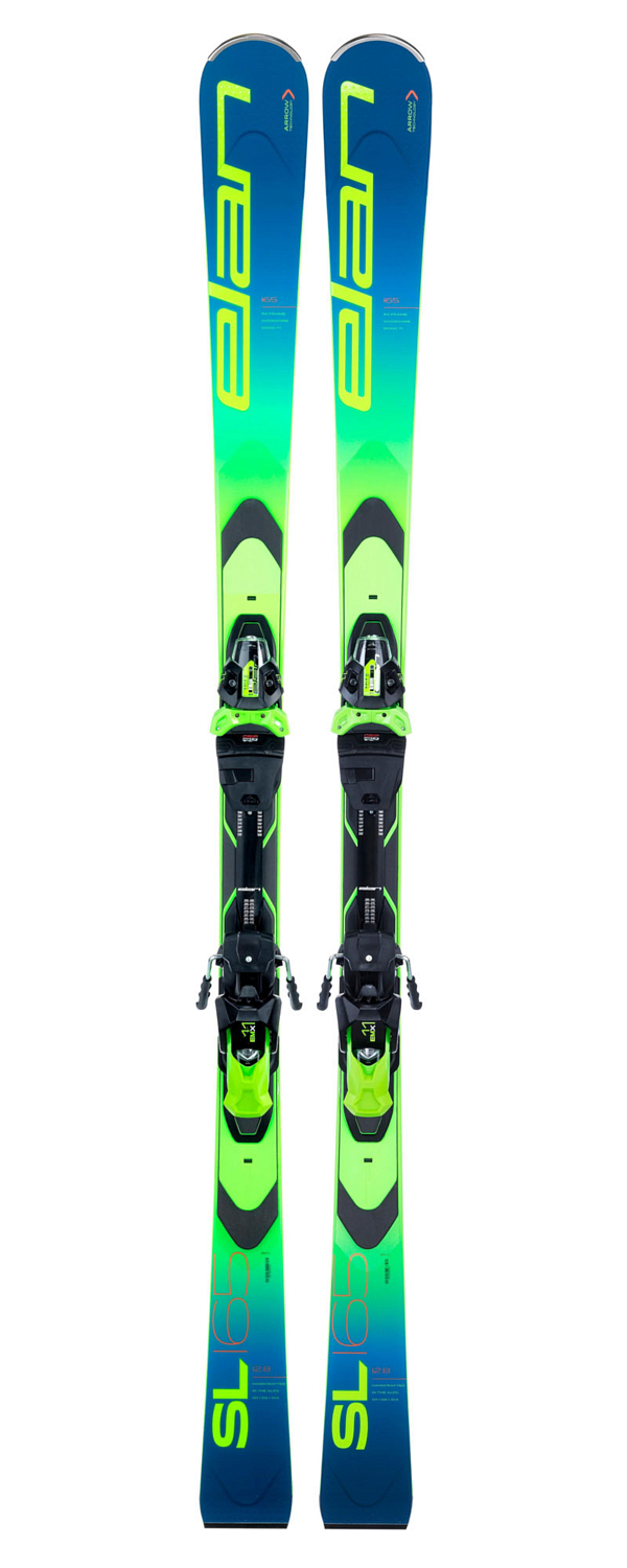 Горные лыжи с креплениями ELAN SL FUSIONX + EMX 11.0 GW FUS. X BLK/GRN