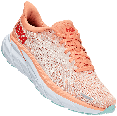 Кроссовки Hoka Clifton 8 Cantaloupe/Silver Peony