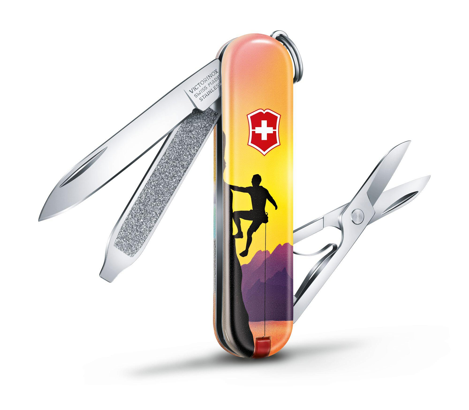 Нож Victorinox брелок Classic &quot;Climb High&quot;, 58 мм, 7 функций