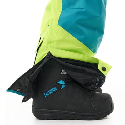 Комбинезон сноубордический детский Dragonfly Gravity DarkGreen/Lime