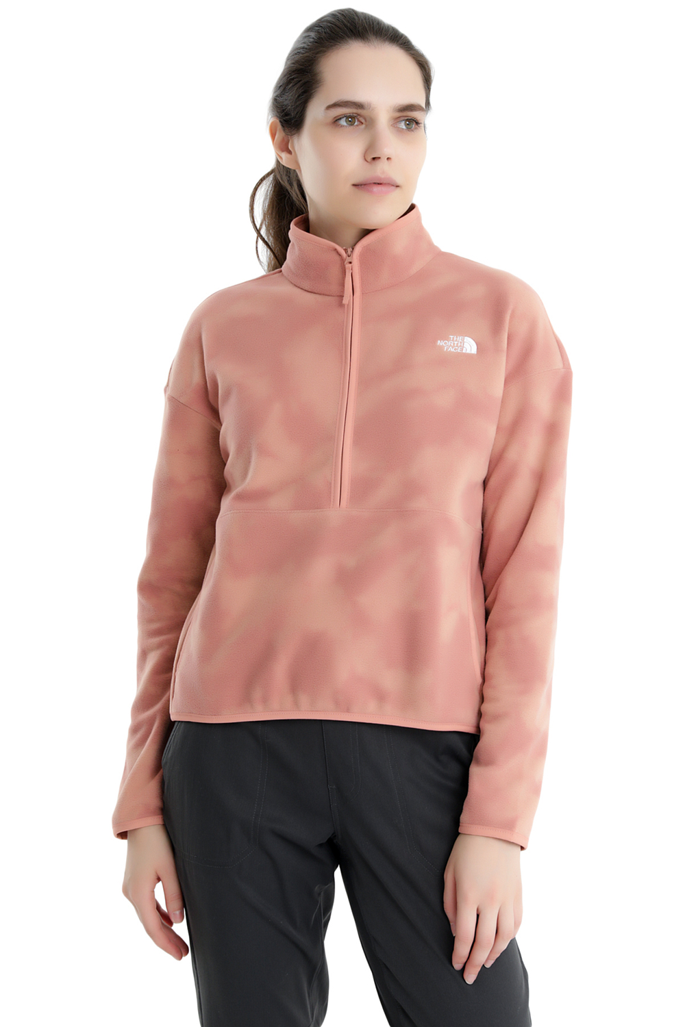 Флис The North Face Printed Tka Glacier Crop Rose Dawn Retro Dye Print