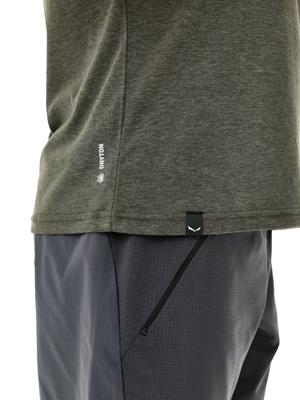 Футболка Salewa Solid Logo Dry Dark Olive Melange