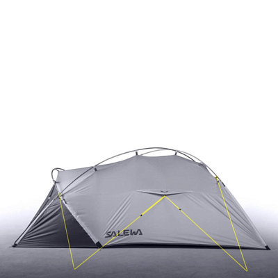 Палатка Salewa Litetrek Pro II Lightgrey/Mango