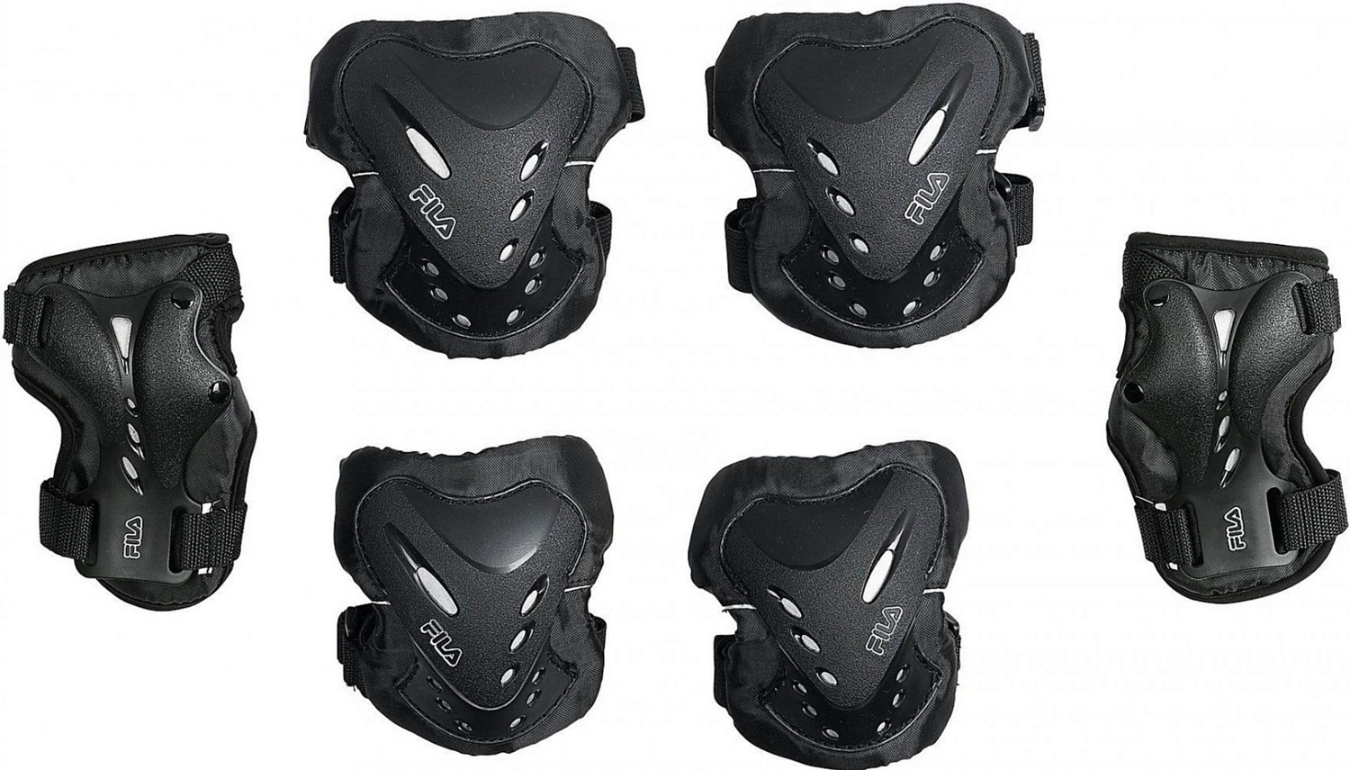 Комплект защиты Fila Fila Fila Fp Gear (колени локти запястья) Black/Silver