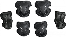 Комплект защиты Fila 2021 Fila Fila Fp Gear (колени локти запястья) Black/Silver