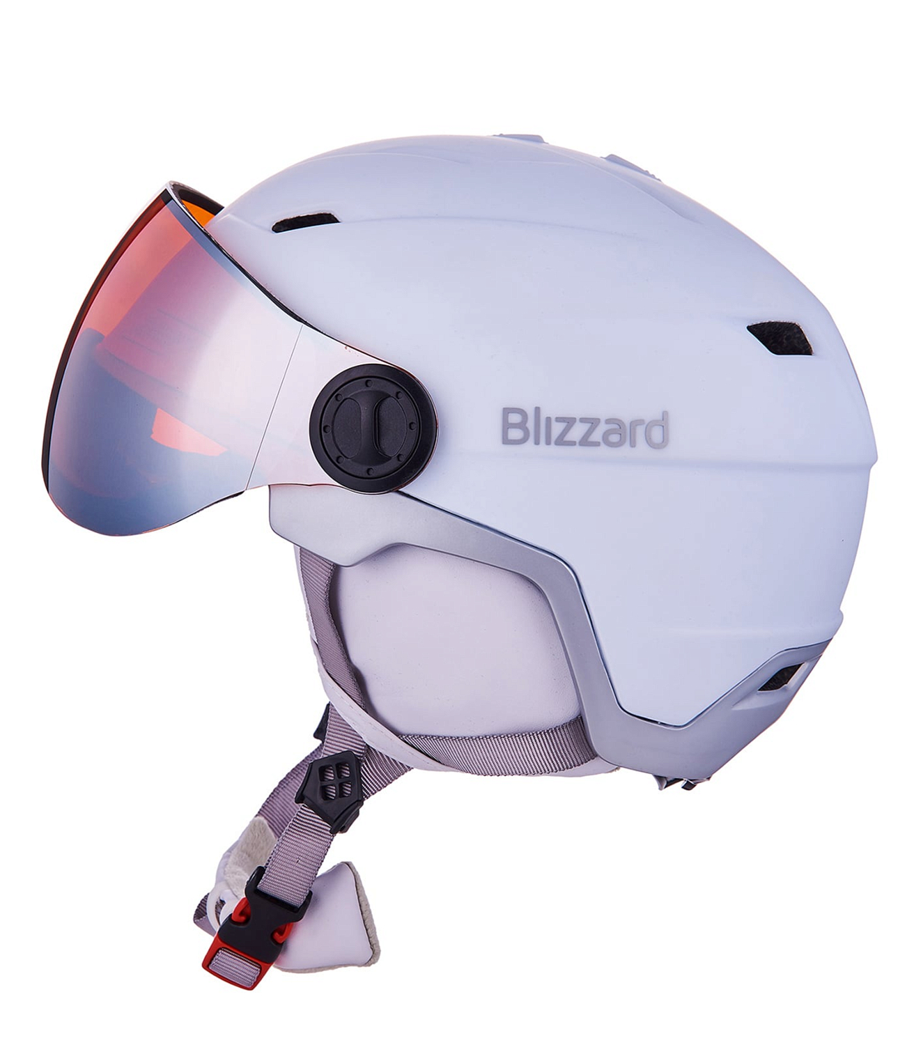 Зимний шлем с визором BLIZZARD Viva Double Visor White Matt/Silver/Orange Lens Mirror