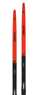Беговые лыжи с креплениями ATOMIC Pro S2+PA Skate Blue/Black/Orange