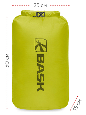 Гермомешок BASK Dry Bag Light 12 Желтый