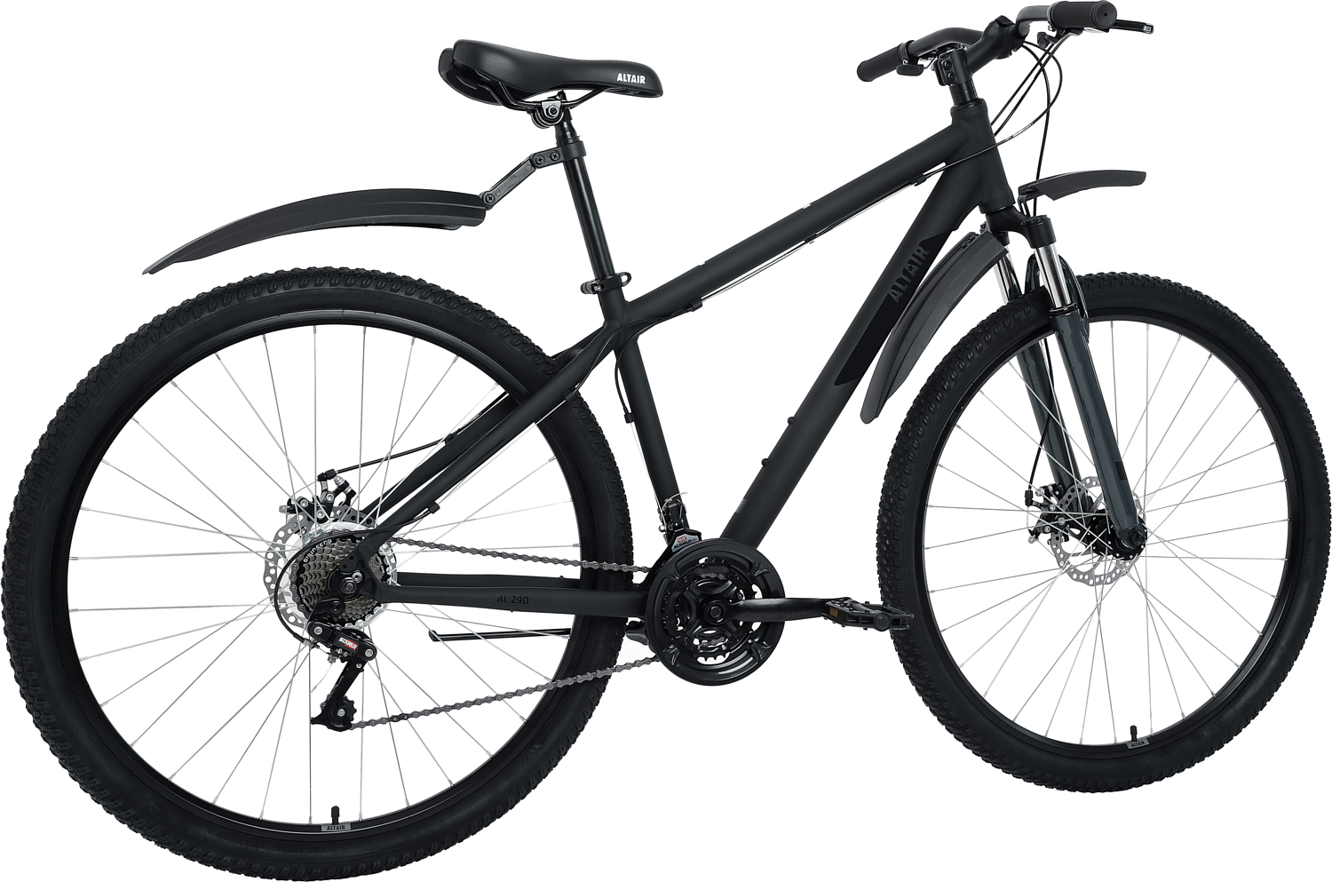 Велосипед Altair AL 29 D 2022 Черный Матовый/Черный